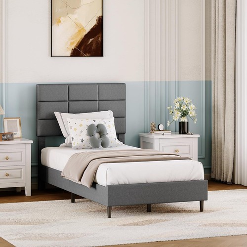 Pholstered bed frame - pholstered,