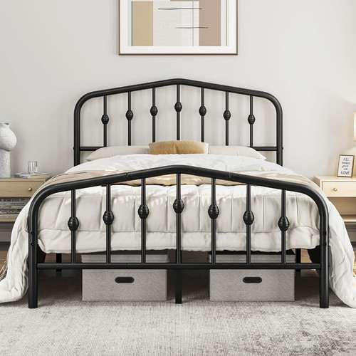 4ft6 double bed frame with - double,