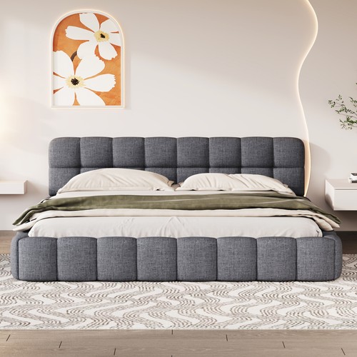 Padded bubble headboard 4ft6 - padded,