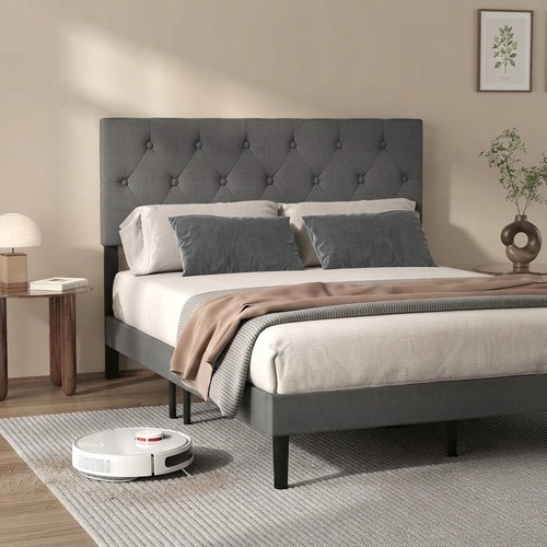 Contemporary platform bed with - contemporary,