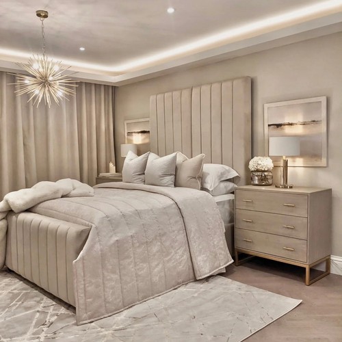 High headboard luxury - bed, sara