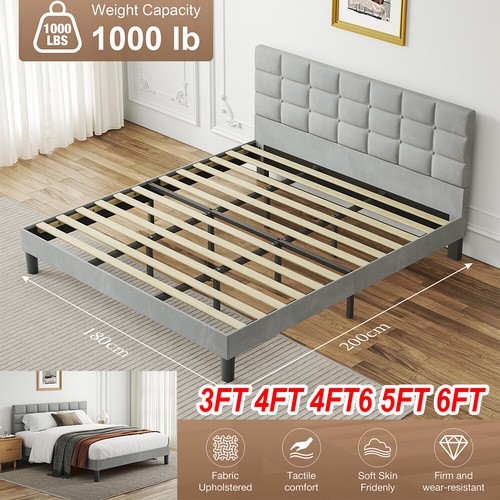 Bed frame velvet - frame,