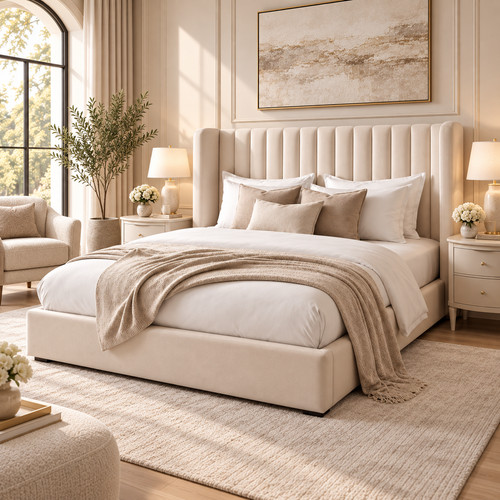 Modern panel bed - modern,