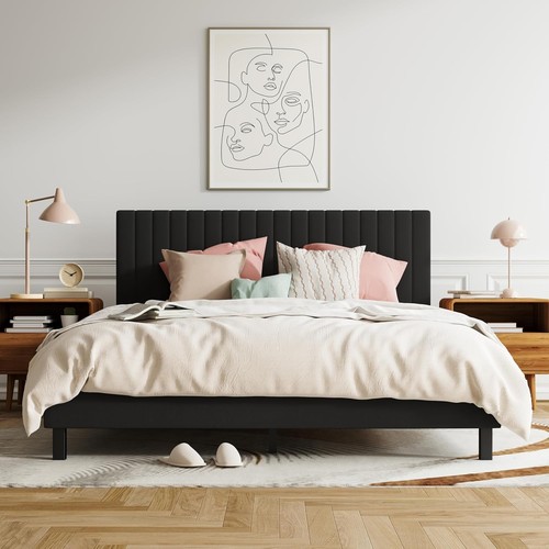 Bed frame upholstered platform - frame,