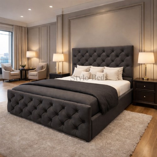 Upholstered panel bed frame - panel,