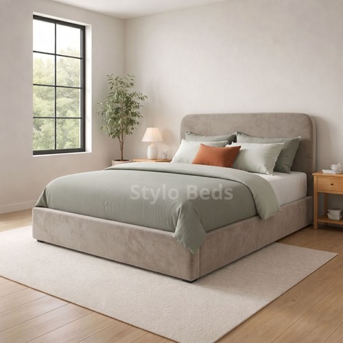 Luxury plush velvet - bed, frame