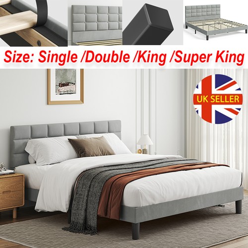 Bed frame velvet - bed, upholstered