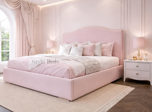 Modern panel bed frame plush - modern,