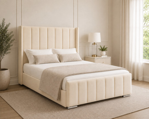 Luxury wingback bed - wingback,