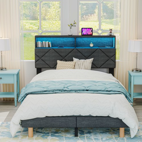 New storage headboard - new,