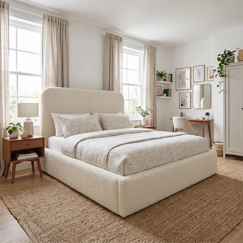 New teddy boucle - new, bed