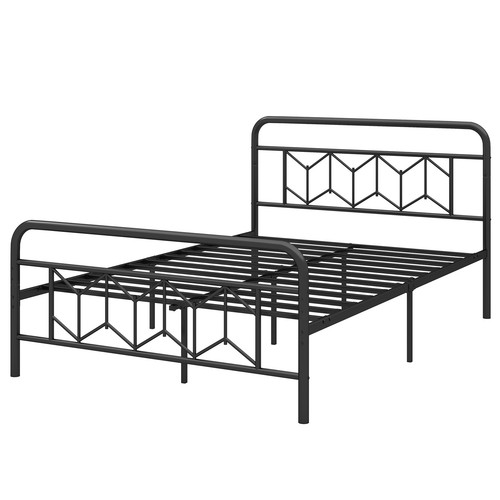 Metal bed frame high - metal,