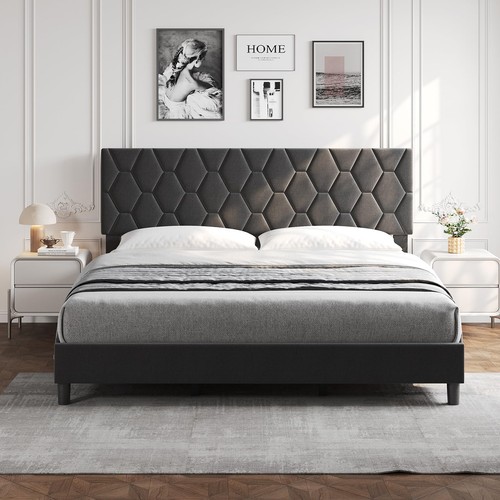 202x193cm bed frame winged - bed,
