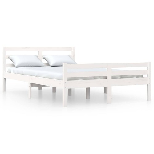 Solid wood bed frame - frame, bedroom