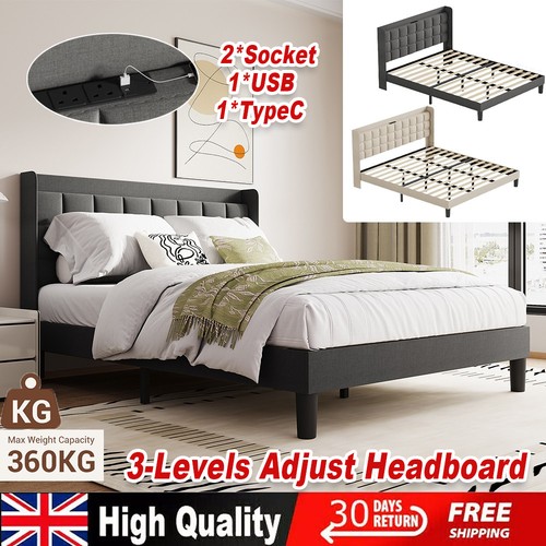 Bed frame linen upholstered - frame,