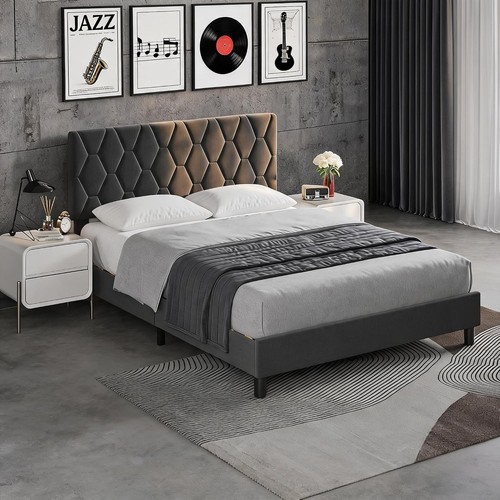 Upholstered bed frame - upholstered,