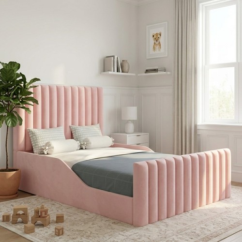 Toddler kids panel bed - toddler,