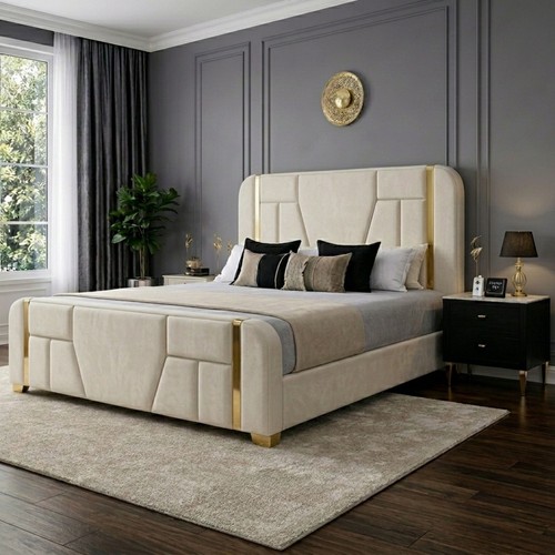 Torino plush velvet bed - torino,