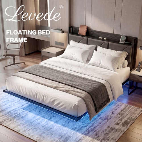 Levede floating bed frame - floating,