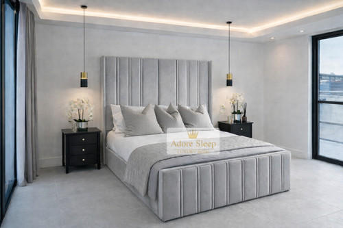 Modern luxury velvet winged - modern,