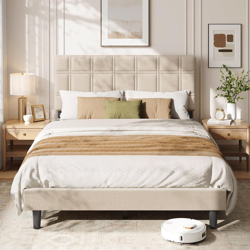 Modern luxury upholstered bed - modern,